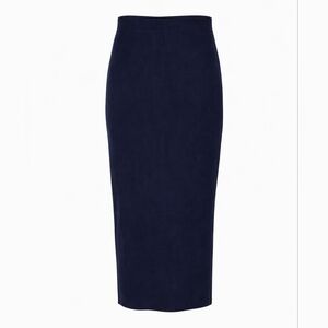 🖤 LOFT Ribbed Knit Midi Skirt | Size MP (Petite Medium)